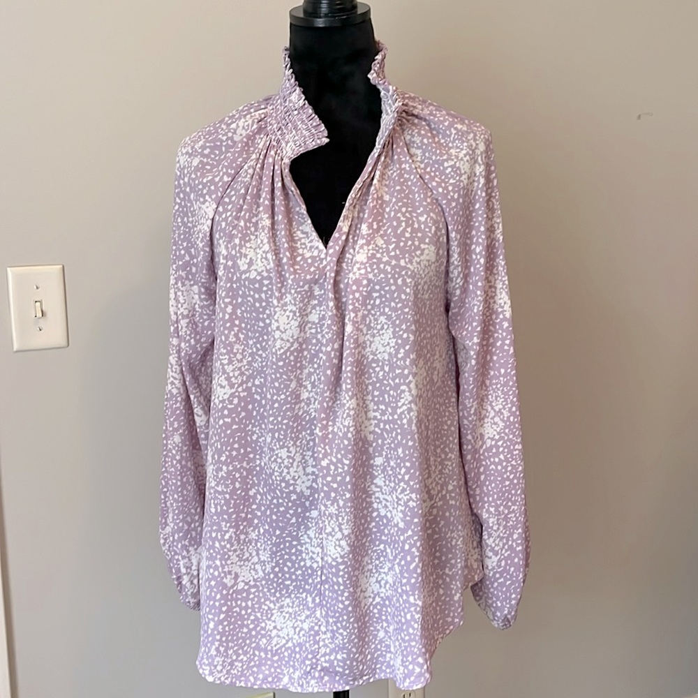 Lavender long sleeve blouse